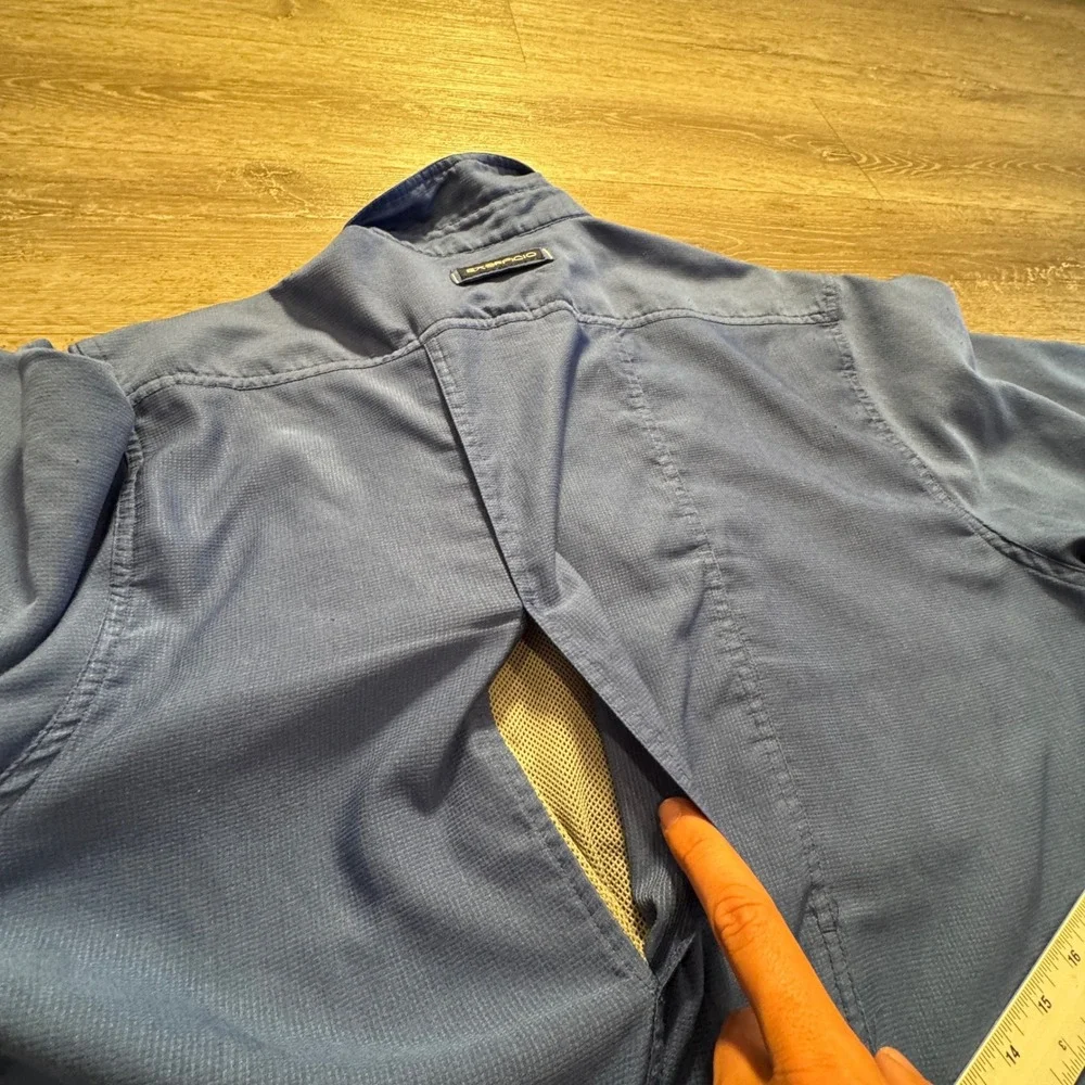 ExOfficio Shirt Mens L Blue Vented Outdoor Performance Fishing Gorpcore River